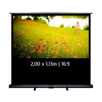 kimex pantalla de proyeccion portatil 2x113m formato 169