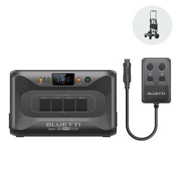 BLUETTI Apex 300 Estación Energía Portátil Con Hub D1, 2764,8wh, Ca 3840w (7680w Pico), Camping, 50a Anderson
