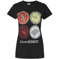 game of thrones camiseta house crests para mujer
