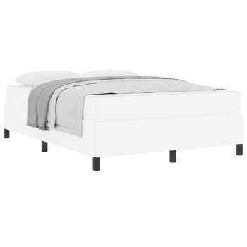 Estructura De Cama Con Colchón Con Colchón Blanco 160 X 200 Cm