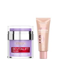 loreal paris hyaluronic filler water cream  lumi glotion bundle various shades - 902 light glow