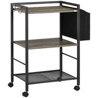 carrito de cocina 66x40x805 cm gris