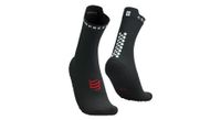 compressport pro racing socks v4 0 run high negro blanco rojo