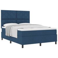 cama tapizada 193x144x128 cm  - azul