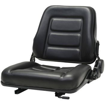 Asiento De Máquina Elevadora Y Tractor Respaldo Ajustable Negro Vidaxl