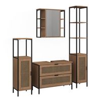 conjunto de muebles de bano linara juego de 4 vicco