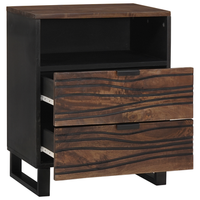 mesita 50x33x60 cm madera maciza de mango y madera ingenierizada cfw91861