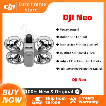 Dron con Cámara DJI Neo (Sin Control Remoto), 135 g, Ligero y Portátil, Video Ultraestable 4K, Protectores de Hélices de Cobertura Total, Nuevo y Original