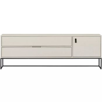 Mueble de tv de pino gris l180 cm