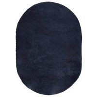 alfombra de pelo largo navarra azul marino 300x200 cm poliester vidaxl