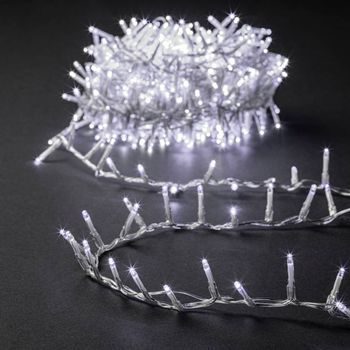 50m Al Aire Libre Blanco Frío Led Guirnalda Racimo De Luz De Alambre Transparente