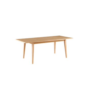 Mesa De Comedor Rectangular Extensible Ebon Madera Natural