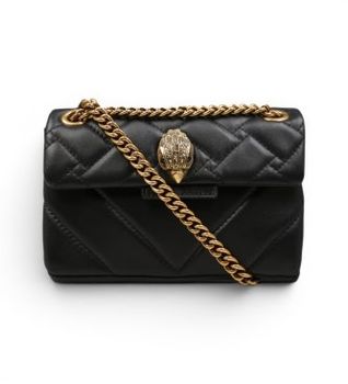 Kurt Geiger para mujer. 1470805109 Bolso Mini Kensington de piel negro (OSFA), Casual