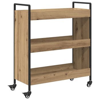 Carro De Cocina Roble Artisan 70 X 30 X 82 Cm Vidaxl