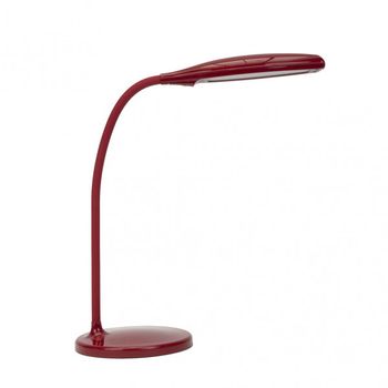 Flexo turmalita 7w 560lm rojo 3000-4000-6000k 45x16x35 cm tactil y reg.intensidad