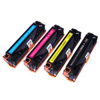 compatible multipack hp colour laserjet cm1312 mfp printer toner cartridges 4 pack -cb540a