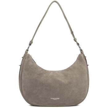 LANCASTER Bolso Bandolera con cremallera L Ante Galet Oscuro para mujer