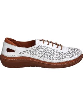 Zapatos Para Mujer Plana Erase Wondy 090.101 En Blanco 36