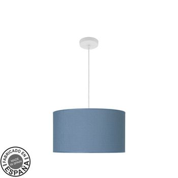 Colgante moda 2xe27 blanco/azul regx40x40 cm c/difusor