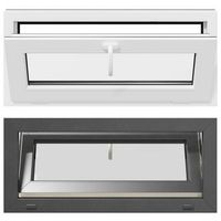 ventana de sotano risor 90 x 40 cm pvc y vidrio vidaxl
