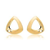 pendientes de plata chapados en oro 925