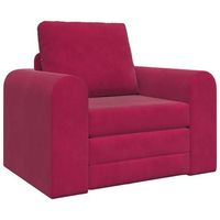 sofa cama rojo vino 98 x 71 x 83 cm terciopelo vidaxl