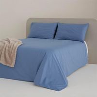 funda nordica noa 100 percal algodon 200 hilos azul  cama 180