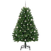 arbol de navidad artificial verde 150 cm pvc y metal