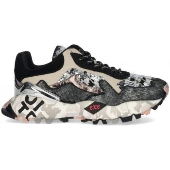 Exé Shoes Deportivas Moda EXÉ Sneakers 134-28P - Black/Grey/Leather para mujer