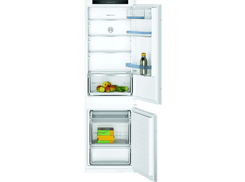 Frigorífico combi integrable - Bosch KIV86VSE0, Low Frost, 277l, VitaFresh XXL, Cajón BigBox, 177.2 cm, Sin panelar