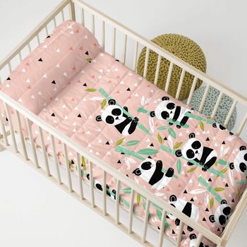 Panda garden Colcha Cuna (100x130 cm)