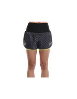 pantalones de padel bullpadel lonja negro mujer