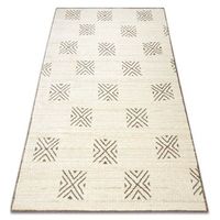 alfombra pure cuadricula geometrico 5842-17731 crema  beige 120x160 cm