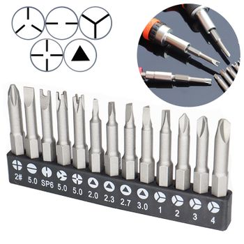 Juego de destornilladores de formas especiales de 4-13 piezas, 50 mm, en forma de U, tipo Y, triángulo, cruz interior, tres puntas, accesorios para herramientas