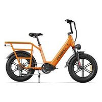 bicicleta de carga electrica kingbull voyager 20 bateria samsung de 48 v y 15 ah sensor de par naranja