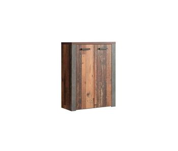 Zapatero con 2 puertas y 4 estantes neleke - conforama