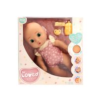 be loved babies gaby muneca bebe realista tiene una textura de piel suave e incluye un chupete y un biberon juguete regalo para ninas y ninos de 18 meses