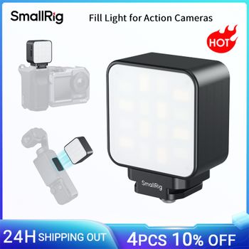 Luz de Relleno SmallRig para Cámaras de Acción, Montaje Magnético y con Soporte Cold Shoe, 3 Configuraciones de Temperatura de Color para Grabación de Vlogs y Selfies 5446