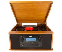 lauson ivx23 tocadiscos bluetooth de 3 velocidades con altavoces estereo integrados