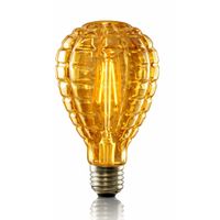 reichle - bombilla led de vidrio color marron 14 cm e27 max 4 w