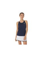 camiseta de tenis asics court mujer azul marino