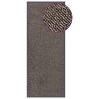 felpudo tufted 60 x 150 cm marron pp y goma antideslizante dec040667