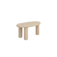 mesa de centro pequena en pino macizo natural 616 cm sin barnizar
