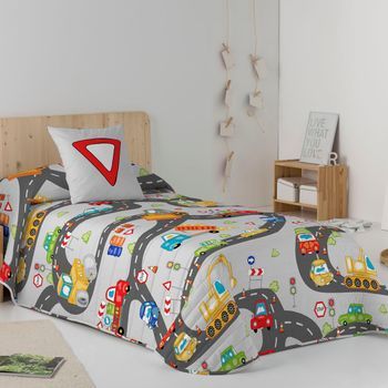 Colcha Bouti Reversible Scalextric Cama 105