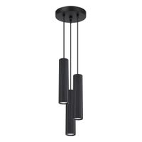 lampara de techo negro aluminio alt 20 cm