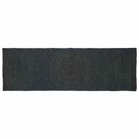alfombras de area gris oscuro 80 x 250 cm yute vidaxl