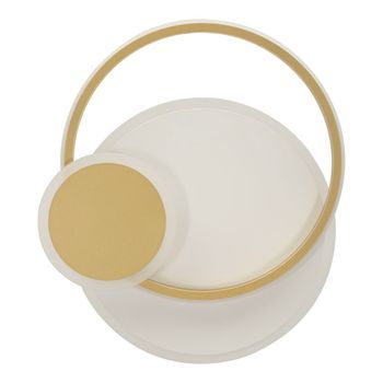 Lámpara De Pared De Metal Dorado Con 3 Luces Cm 29x6,5x34