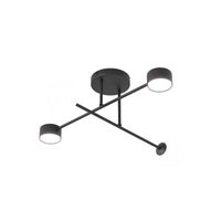 lampara de techo varli negro 4 luces