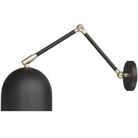 lampara flexo - aplique de pared - lodf  negro