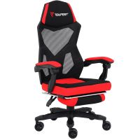 tempest aerogamer silla gaming con tela transpirable roja